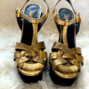 YSL - gold sandals - GO WITH EVERYTHING!!!